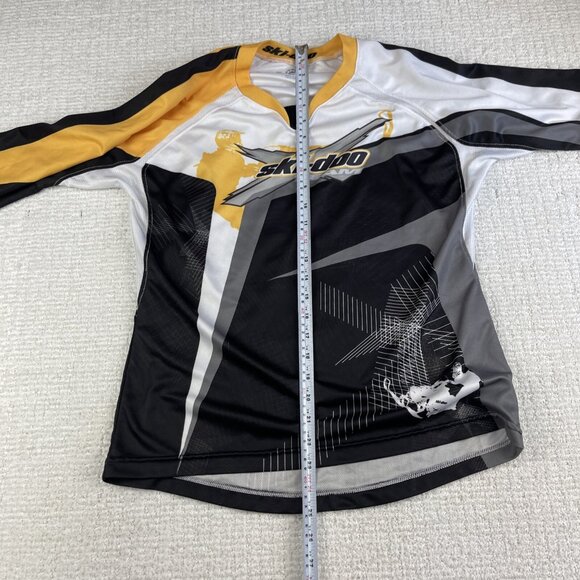 Ski-Doo BRP Jersey padded elbow Women Sz M Yellow/Black Racing Team X Snowmobile - Picture 10 of 16